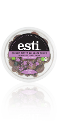 esti Organic Pitted Kalamata Olives with Oregano, Thyme and Vinegar