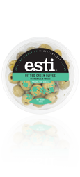 esti Pitted Green Olives with Garlic and Parsley