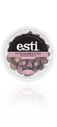 esti Pitted Kalamata Olives with Garlic and Basil